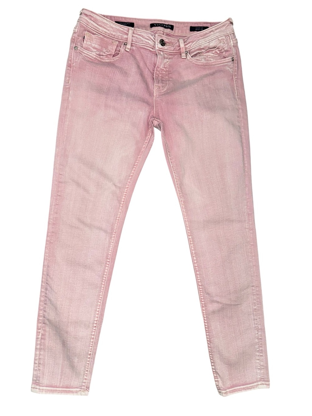 Vigoss Chelsea Skinny Pink Jeans Women’s Size 29 Stretch Y2K Ankle Denim